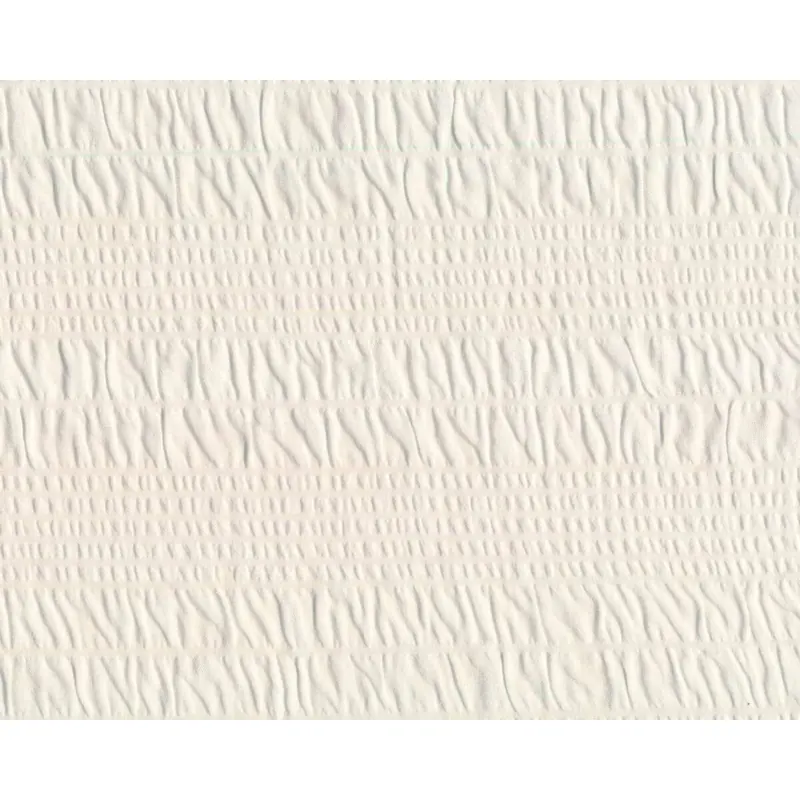 Blasenkrepp aus Viskose DANIELA, Streifen, wollweiß, Hilco