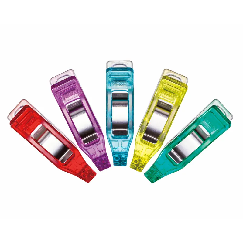 Box mit Stoffklammern Mini Wonder Clips, bunt, Clover