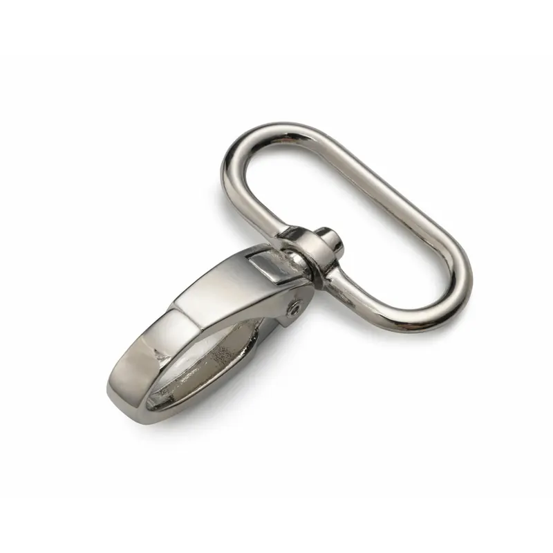 Breiter Karabinerhaken aus Metall, silber, Prym