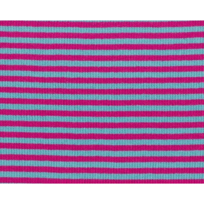 Bündchen RINGEL-SCHLAUCH, fuchsia-helles türkis
