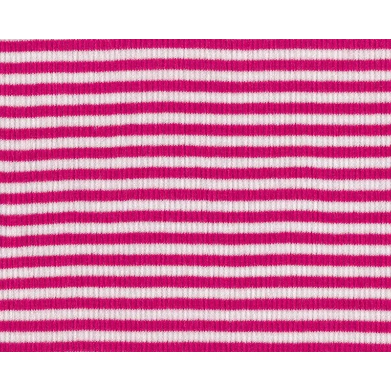Bündchen RINGEL-SCHLAUCH, fuchsia-weiß