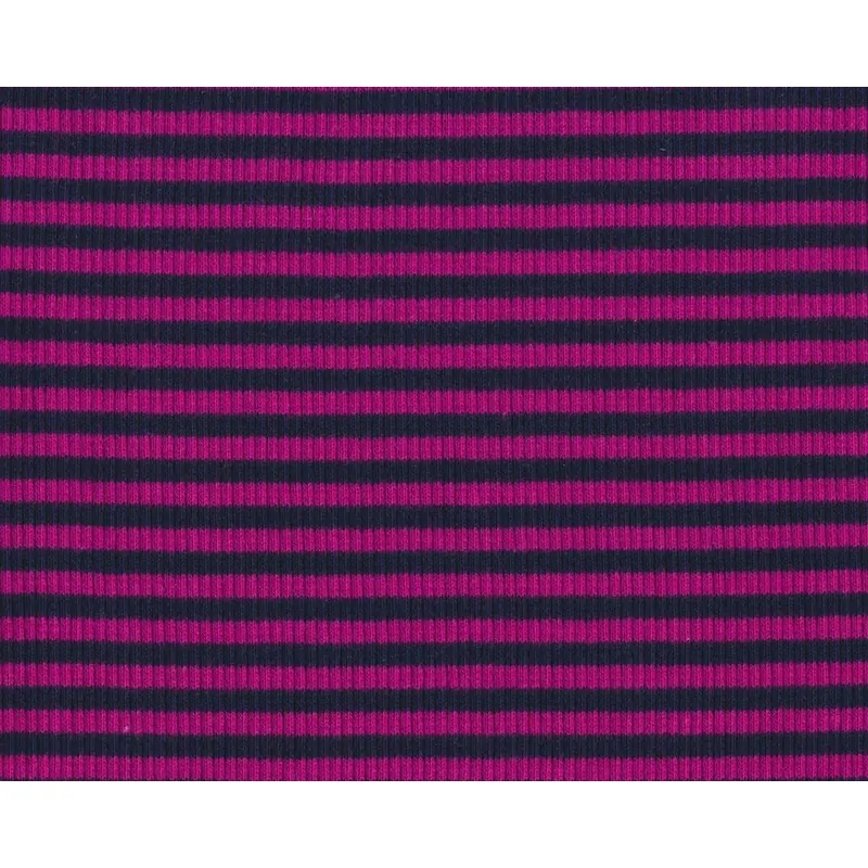 Bündchen RINGEL-SCHLAUCH, marineblau-fuchsia