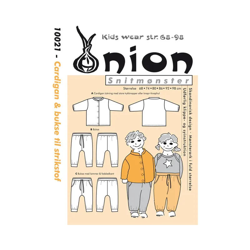 Cardigan und Hose Schnittmuster ONION 10021