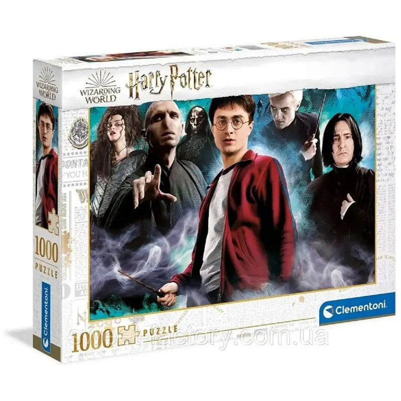 Clementoni 39586 Harry Potter – Puzzle 1000 Teile ab 9 Jahren, buntes Erwachsenenpuzzle mit kräftigen Farben, Geschicklichkeitsspiel für die ganze Familie, schöne Geschenkidee