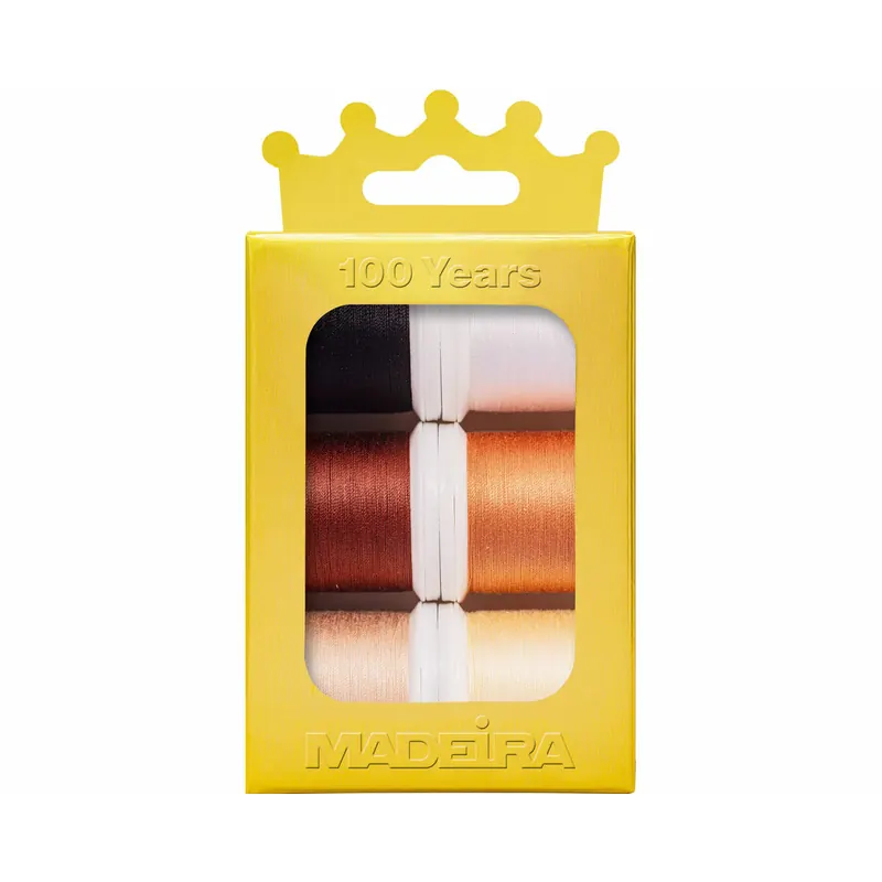 Crown-Box Quilt- und Stickgarn COTONA 30, 6 x 200 m, Madeira