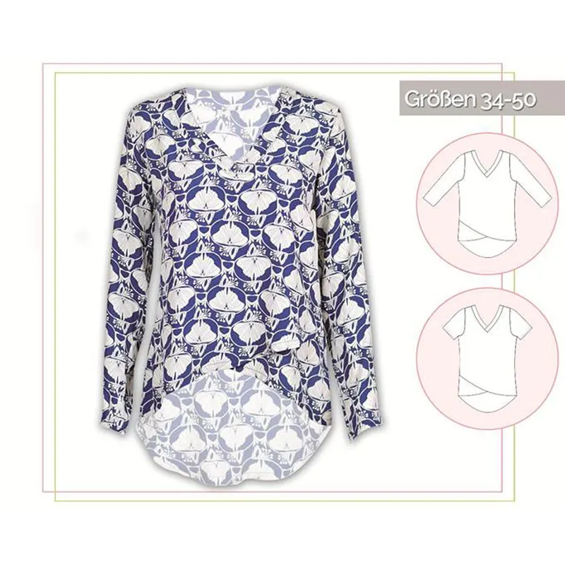 Damen-Schnittmuster Bluse VERANO, lillesol women No.17