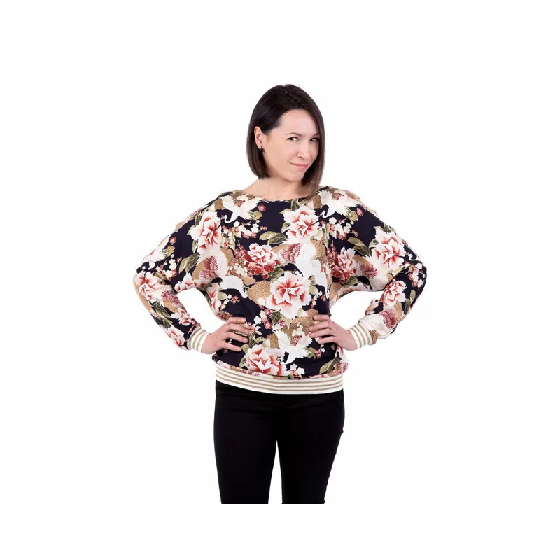 Damen-Schnittmuster Fledermaushirt JOSIE, pattydoo