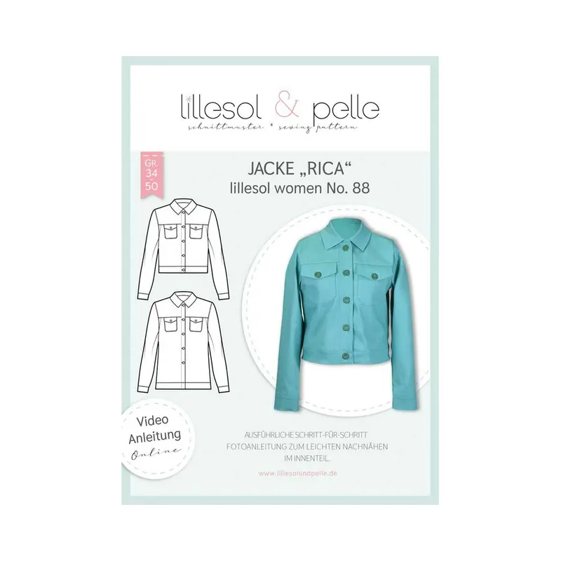 Damen-Schnittmuster Jacke RICA, lillesol women No.88