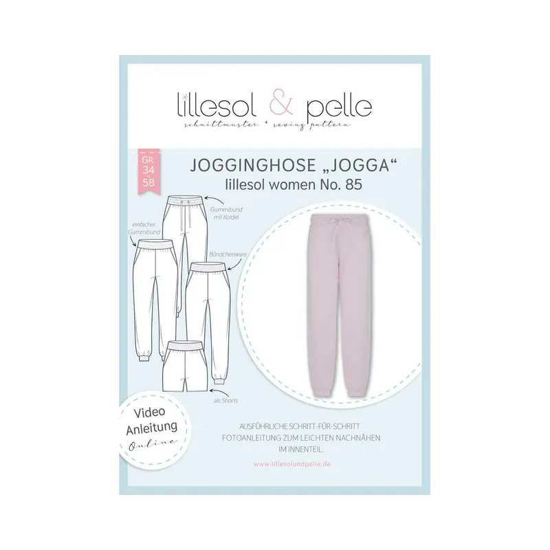 Damen-Schnittmuster Jogginghose JOGGA, lillesol women No.85