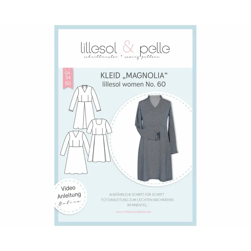 Damen-Schnittmuster Kleid MAGNOLIA, lillesol women No.60
