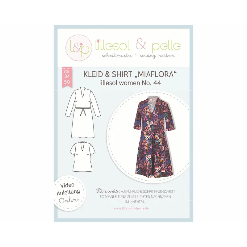 Damen-Schnittmuster Kleid MIAFLORA, lillesol women No.44