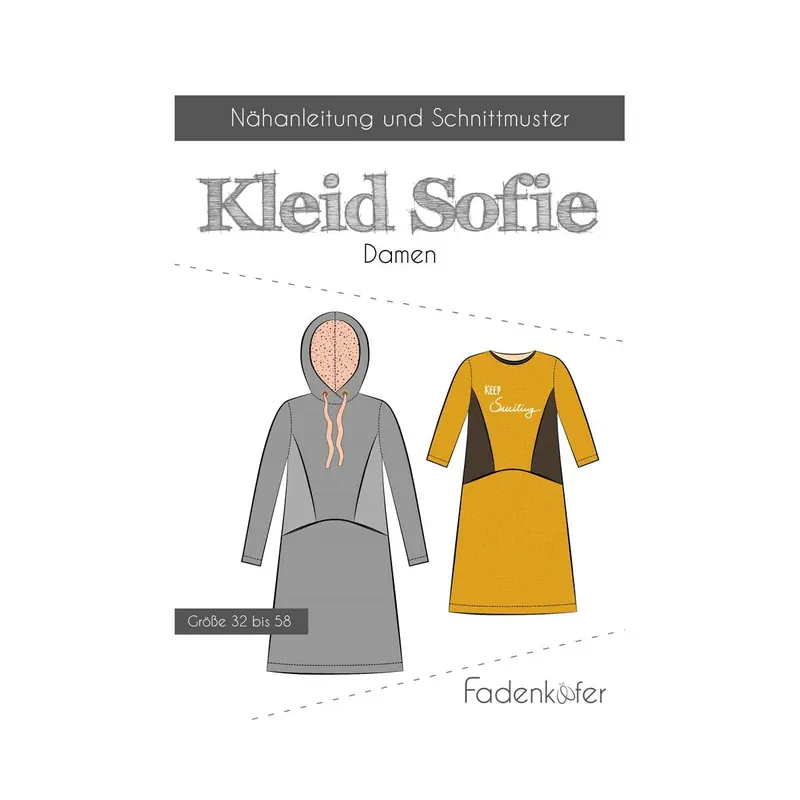 Damen-Schnittmuster Kleid SOFIE, fadenkäfer