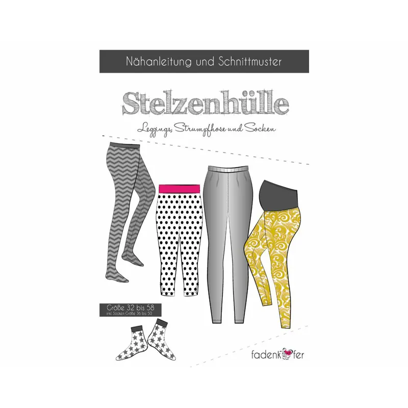Damen-Schnittmuster Leggings STELZENHÜLLE, fadenkäfer