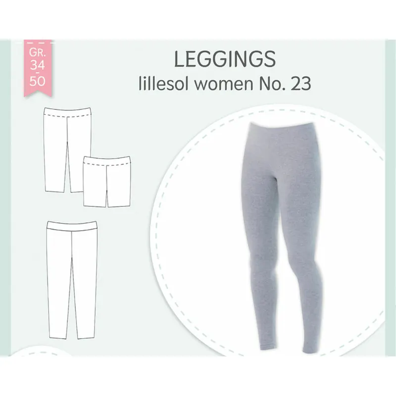 Damen-Schnittmuster LEGGINS, lillesol women No.23