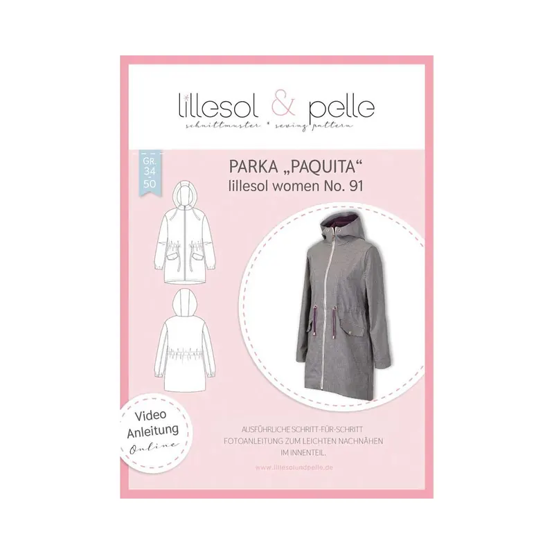 Damen-Schnittmuster Parka PAQUITA, lillesol women No.91