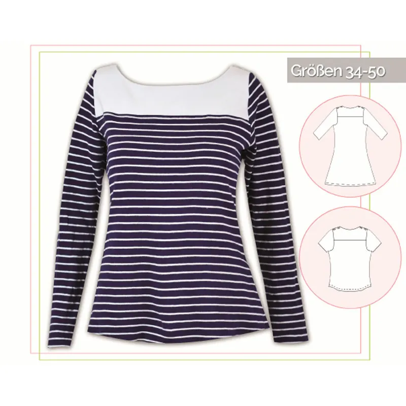 Damen-Schnittmuster Shirt FRÜHLINGSKOMBI, lillesol women No.18