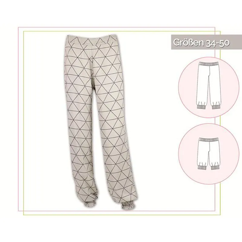 Damen-Schnittmuster Sommerhose, lillesol women No.7