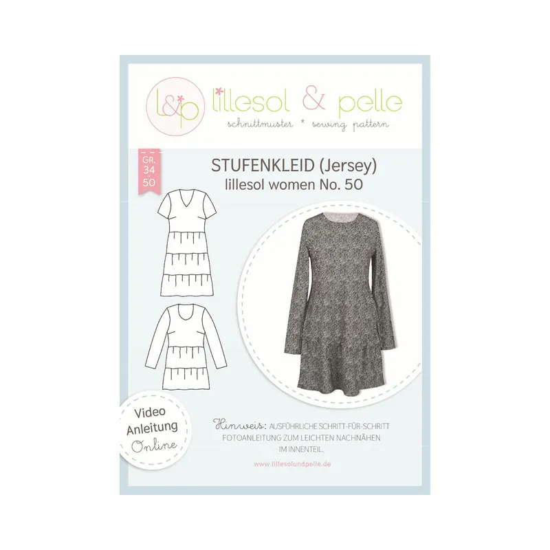 Damen-Schnittmuster Stufenkleid, lillesol women No.50