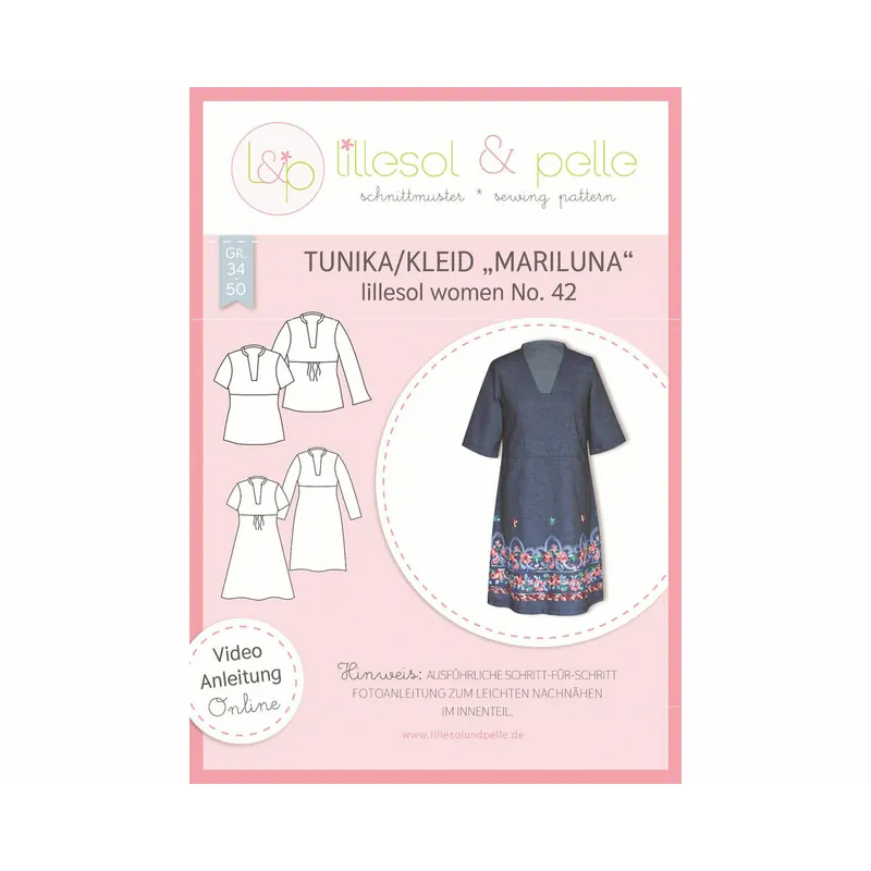 Damen-Schnittmuster Tunika/Kleid MARILUNA, lillesol women No.42