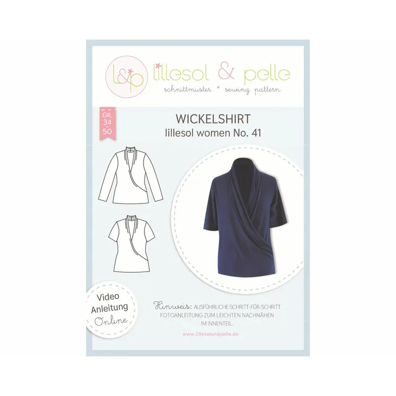 Damen-Schnittmuster Wickelshirt, lillesol women No.41