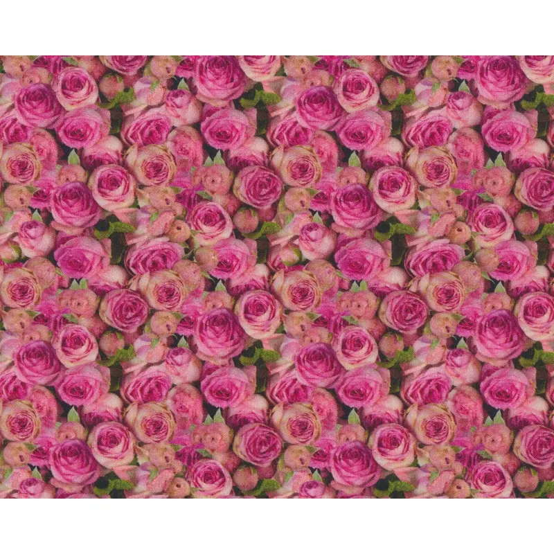 Deko-Baumwollstoff ROSEA, Rosen, pink