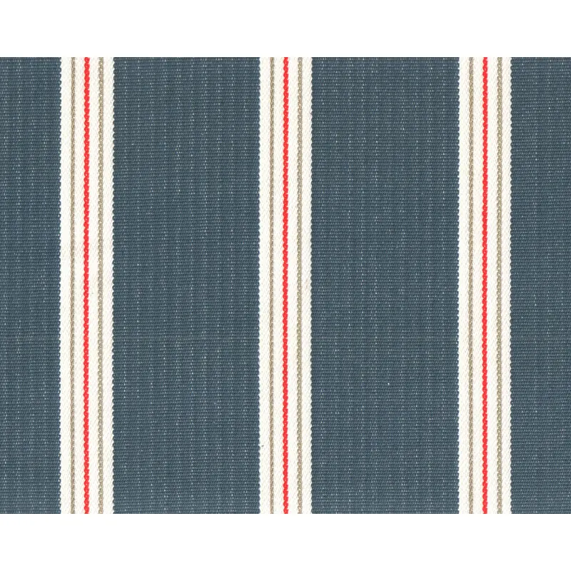 Dekoripsstoff, Polsterstoff EDGEWORTH, Blockstreifen, dunkelblau, Clarke & Clarke