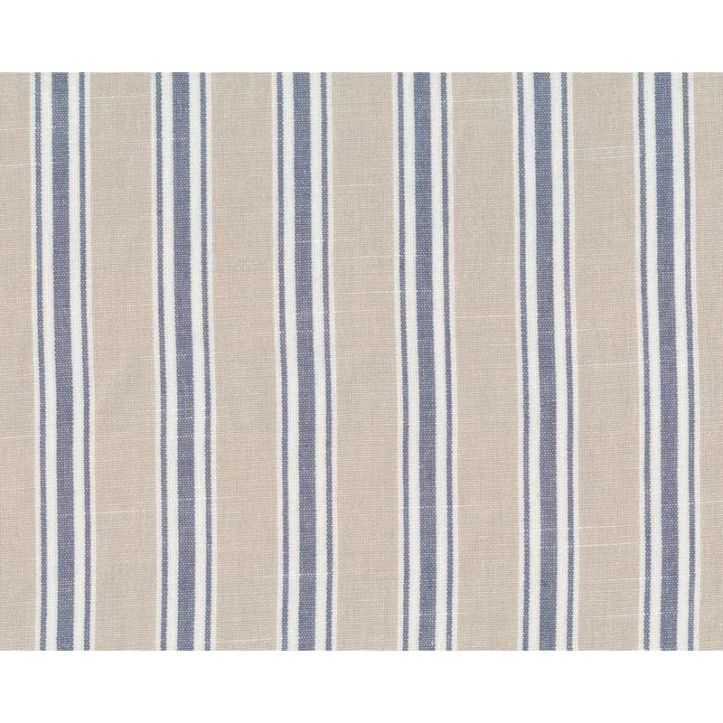 Dekostoff BEMPTON, Streifenrapport, jeansblau, Clarke & Clarke