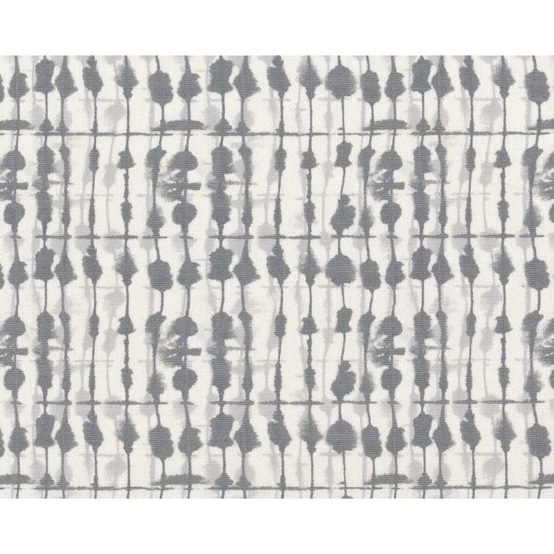 Dekostoff Clarke & Clarke BATIK, Tupfen-Raster, grau-wollweiß