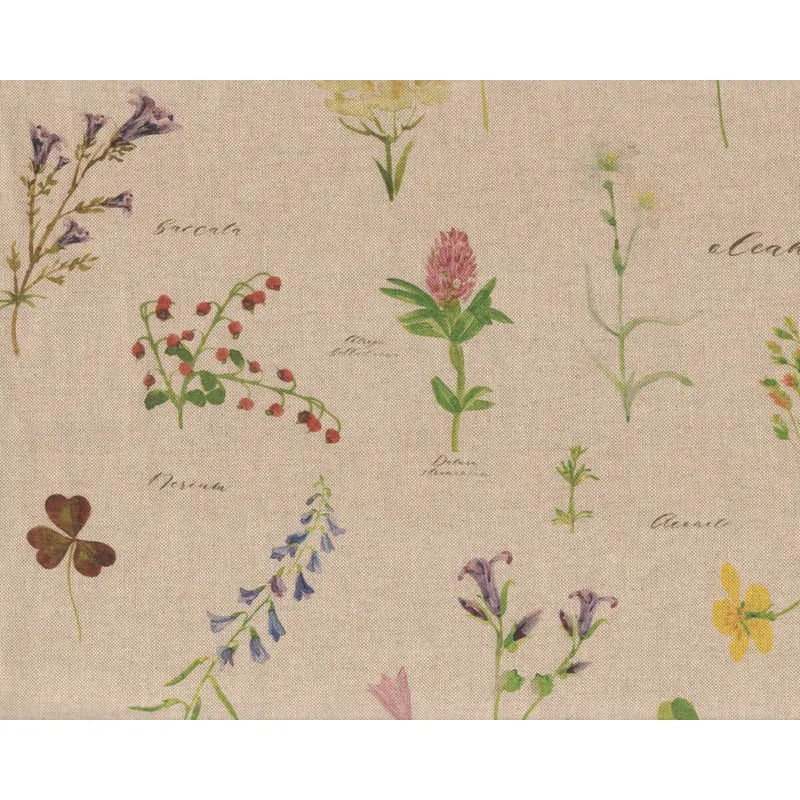 Dekostoff COUNTRY GARDEN, Wiesenblumen, Clarke & Clarke