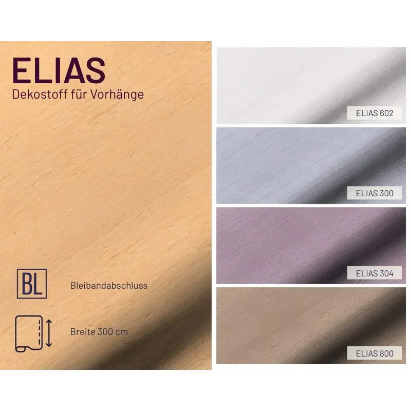Dekostoff ELIAS, Überbreite, Saum & Viebahn