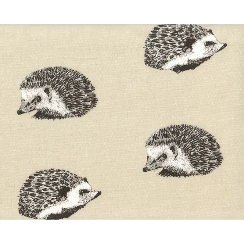 Dekostoff NATURE, Igel, natur, Clarke & Clarke