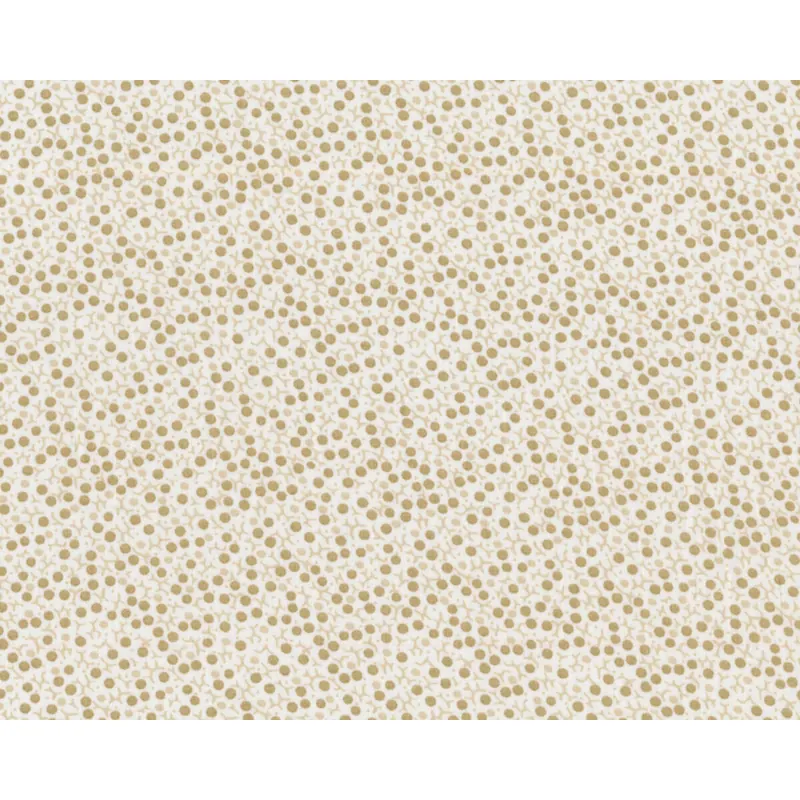 Designer Baumwollstoff VERONIC, Punkte, gebrochenes weiß-helles olive