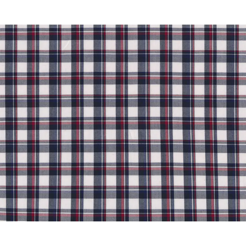 Designer Hemdenstoff CONTINI aus Italien, Glencheck-Karo, blau-weiß