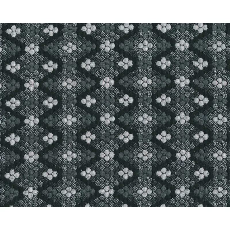 Designer-Strickstoff DANILO, Zackenmuster, dunkelgrau