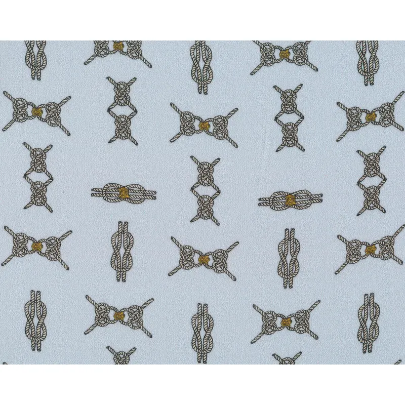 Designer-Viskose-Crepe MERCUR, Seemanns-Knoten, hellgrau