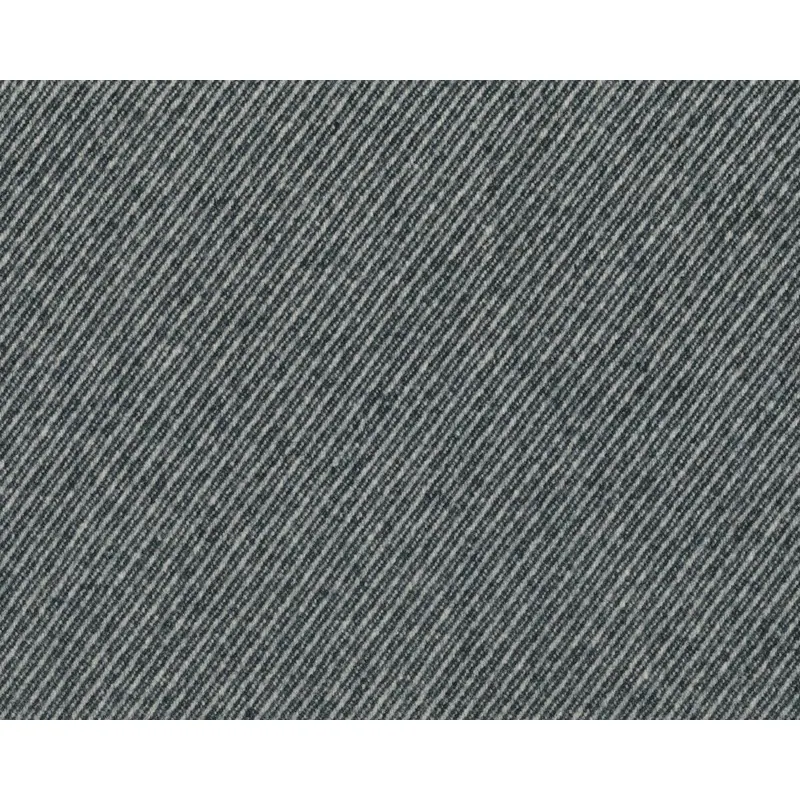 Designer-Wollstoff BLUEBERRY, Diagonalstreifen, schwarz-natur