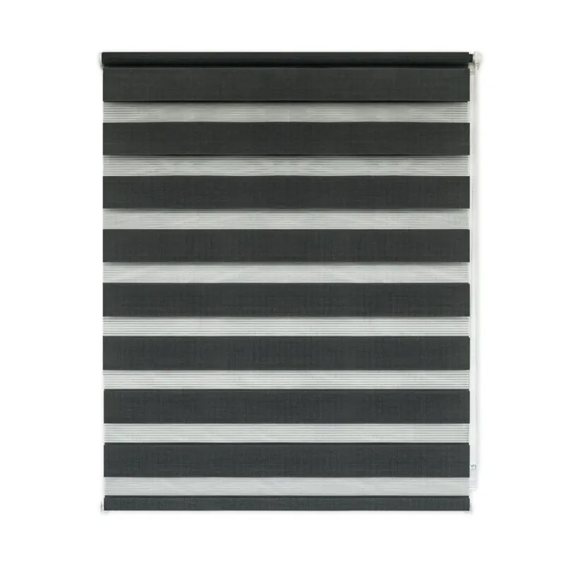 Doppelrollo mit Pendelsicherung 120 x 160 cm anthrazit