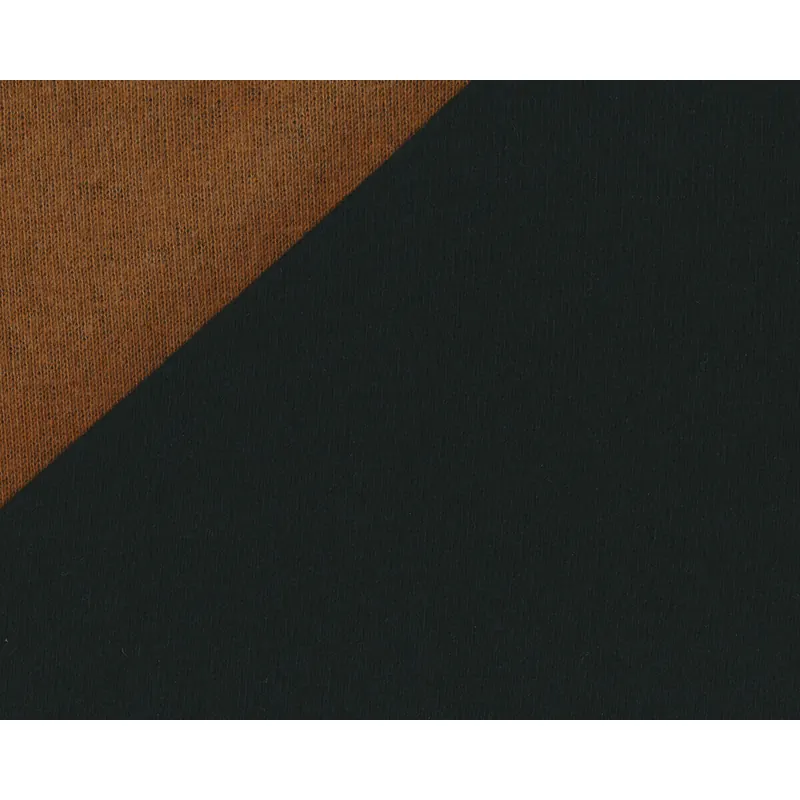Doubleface Woll-Strickstoff FRIEDRICH, schwarz-hellbraun