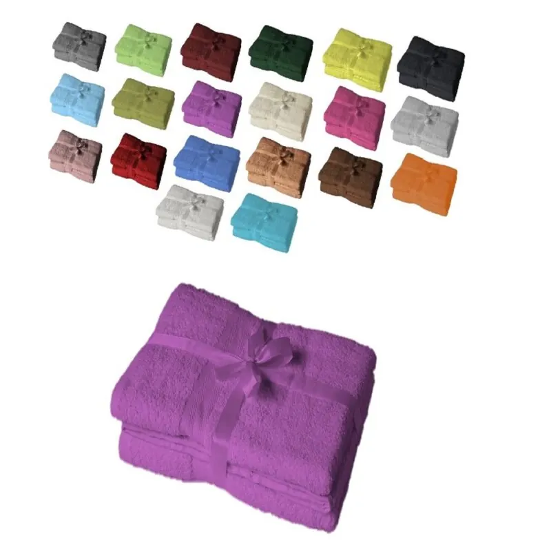 Duschtuch 2er Set 70 x 140 cm Lila