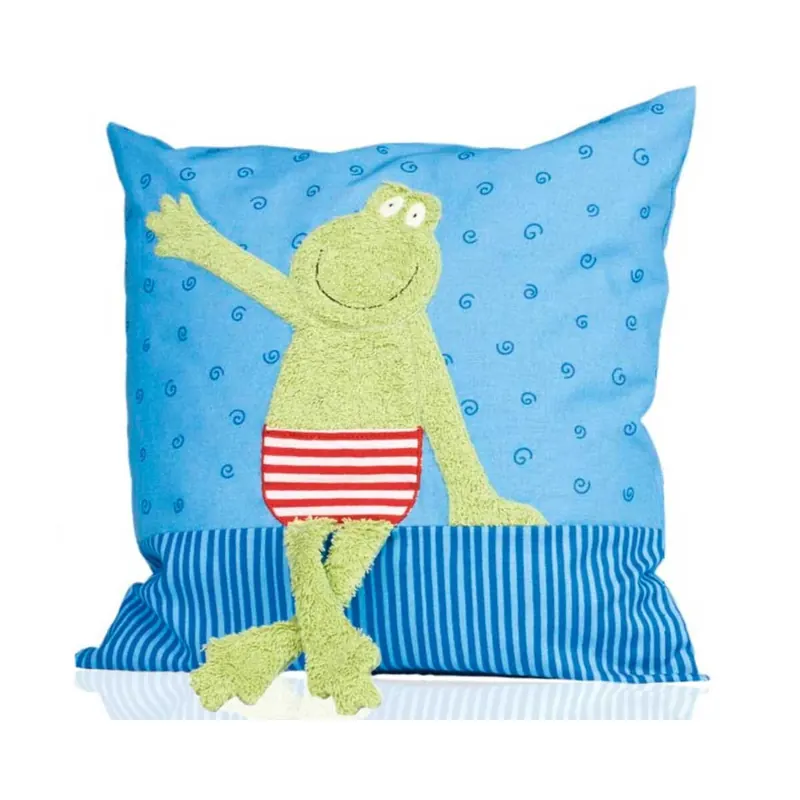 E-Book Kissenhülle Frosch FROG blau, Download Schnittmuster