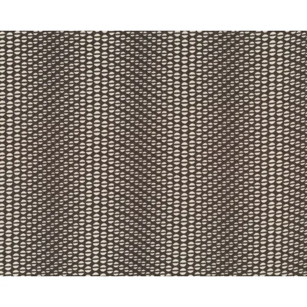 Edler Chiffon "Retrowave" mit Retro-Kaffeebohnen-Muster, dunkles dunkelbraun