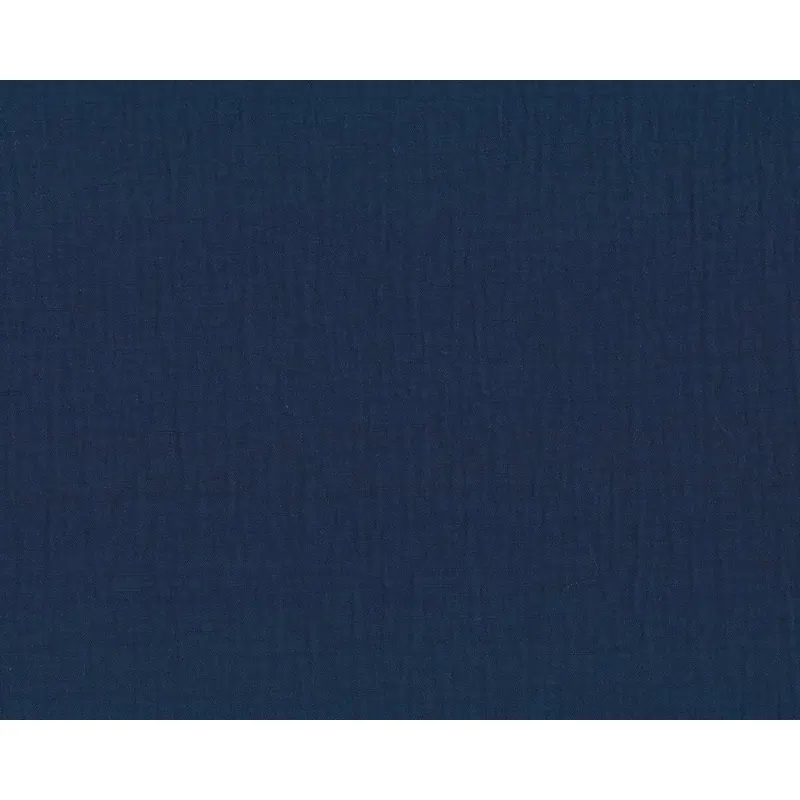 Edler Cloqué, Baumwoll-Blasen-Kreppgewebe aus Italien, gedecktes blau