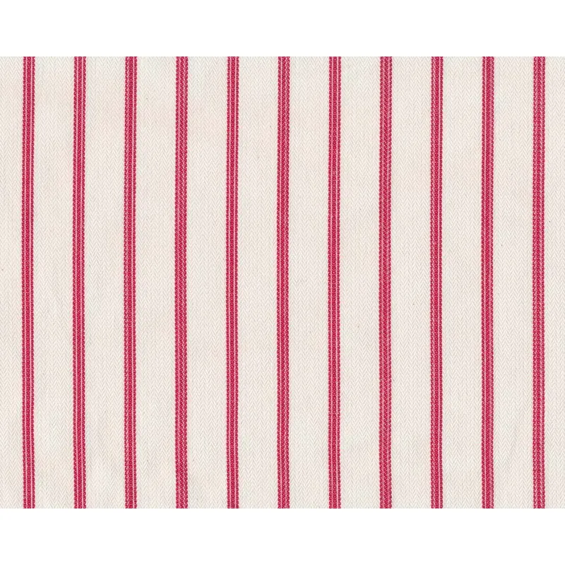 Englischer Dekostoff iLiv, Fischgrat-Polsterstoff TICKING STRIPE, Streifen, creme-rot