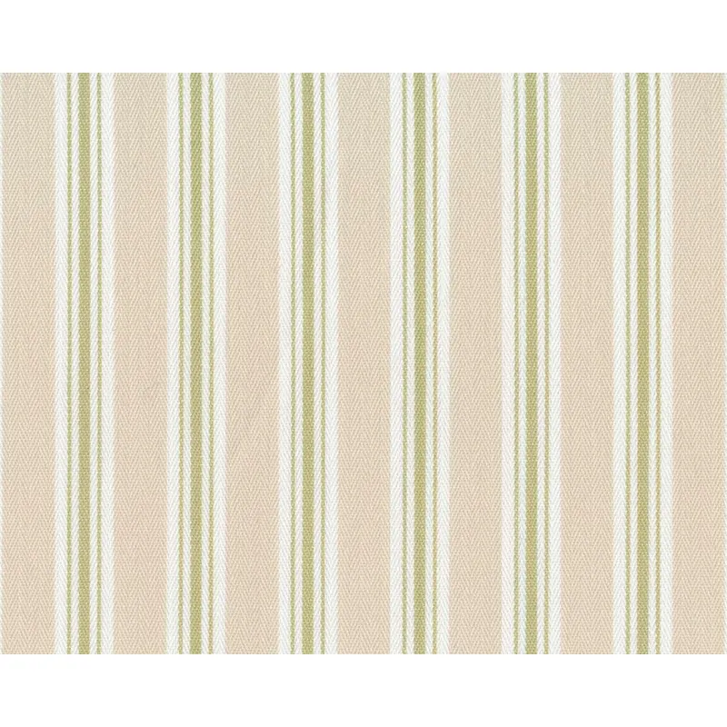 Englischer Fischgrat-Dekostoff Clarke & Clarke BAY STRIPE, Streifen-Design, helles beige-gedecktes limette