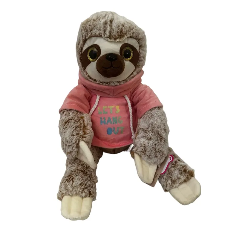 Faultier Kuscheltier XXL 38 cm Plüschtier Plush Stofftier Faultier Lets Hang out Rosa
