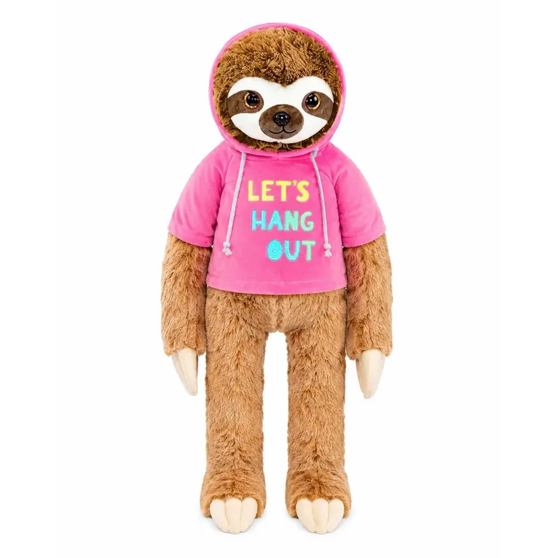 Faultier Kuscheltier XXL 85 cm Plüschtier Plush Stofftier Hang Out Rosa