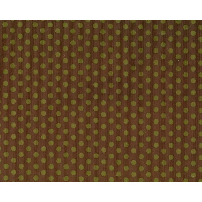 Feincord KATI SPOTS, große Punkte, braun-helles olive