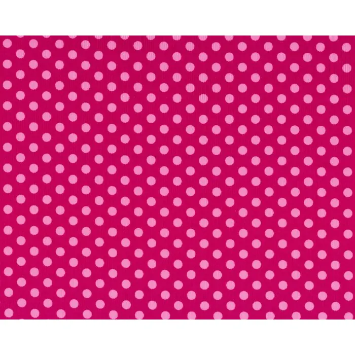 Feincord KATI SPOTS, große Punkte, fuchsia-rosa