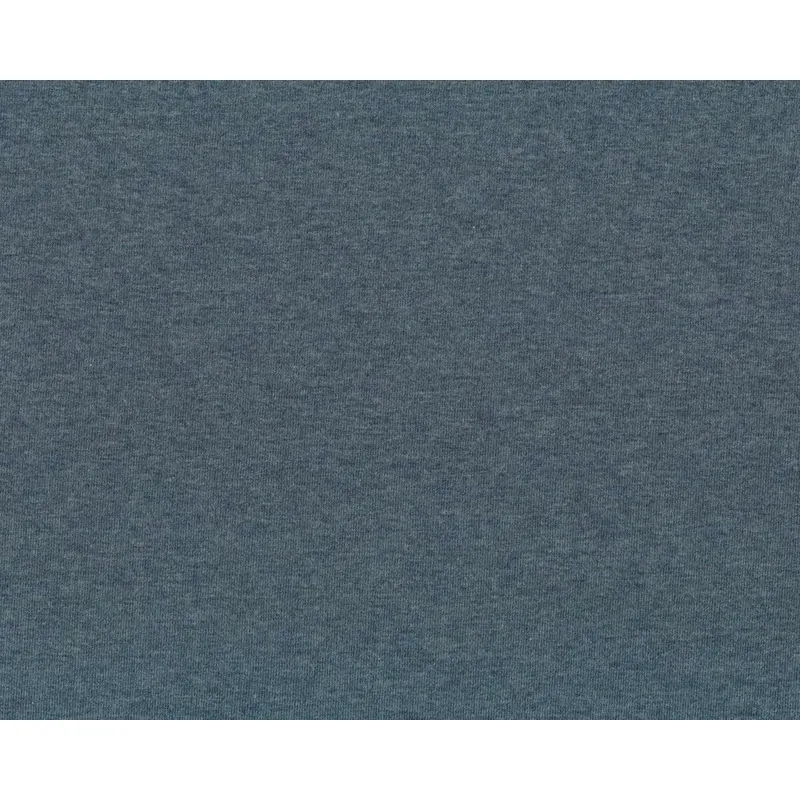 Feiner Baumwolljersey mit Elasthan MELANGE, extrabreit, petrolgrau meliert