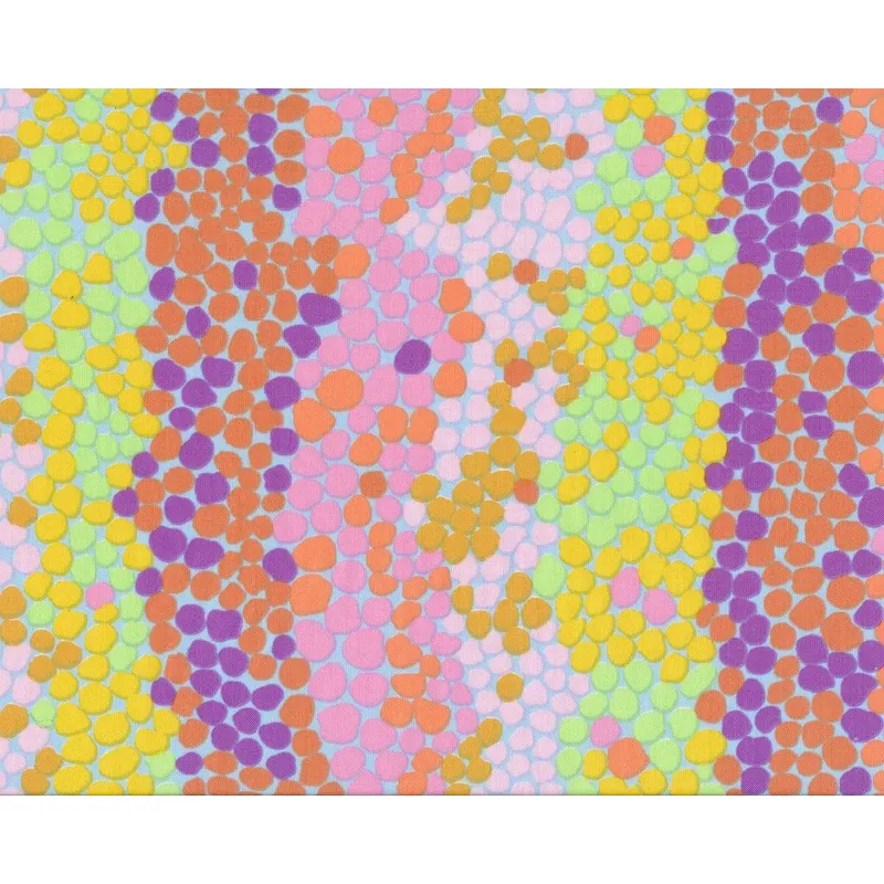 Feiner Patchworkstoff PEBBLE MOSAIC,Tupfen-Mosaik-Streifen, rosa-lila